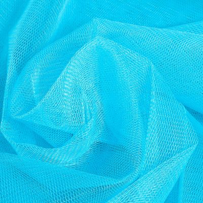 Tissu Tulle rigide uni Bleu turquoise - Au mètre