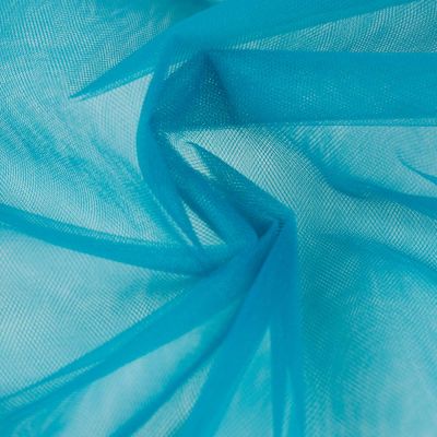 Tissu Tulle rigide uni Bleu canard - Au mètre