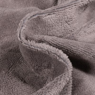 Tissu Micro Éponge Bambou Téa Gris acier - Par 10 cm