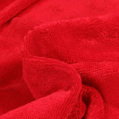 Tissu Micro Éponge Bambou Téa Rouge - Par 10 cm