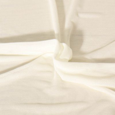 Tissu Tulle  extensible d&#039;habillement Maëlyne uni Ecru - Par 10 cm