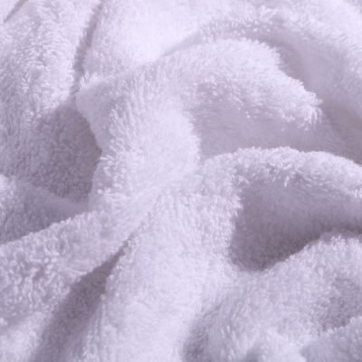 Tissu Eponge Premium 400 g/m² Blanc - Par 10 cm