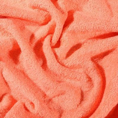 Tissu Eponge Premium 400 g/m² Corail - Par 10 cm