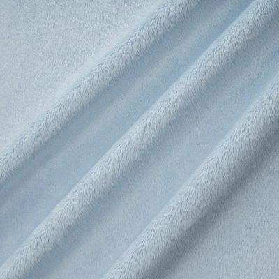 Tissu Minky Ultra doux Ras Bleu Ciel x10cm