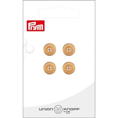 Bouton Prym Thomas creusé 10 mm x4 - Bois brûlé