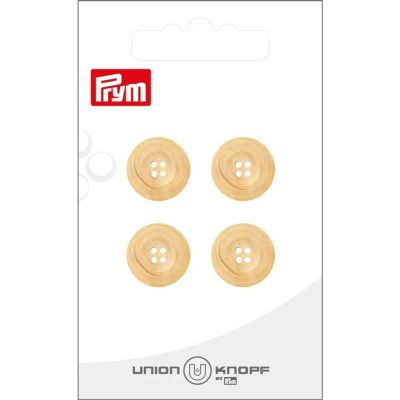 Bouton Prym Théo 15 mm x4 - Bois