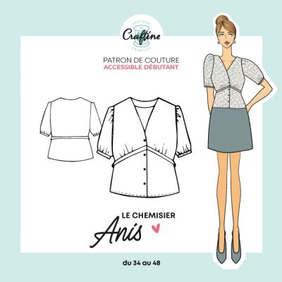 Patron Craftine Chemisier Anis