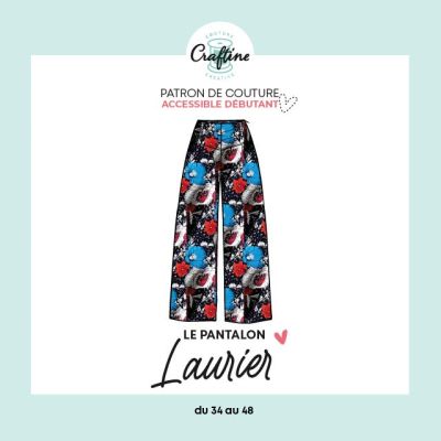 Kit Couture Craftine Pantalon Laurier Fleuri Peps