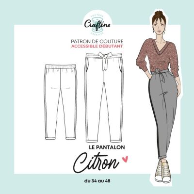 Patron Craftine Pantalon Citron