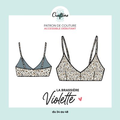 Patron Craftine Brassière Violette