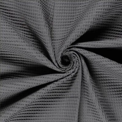 Tissu Nid d&#039;abeille Gris foncé - 10 cm
