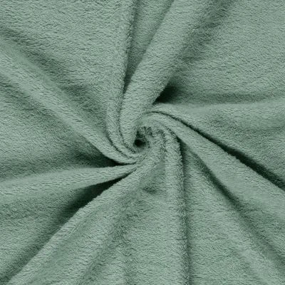 Tissu Eponge légère 340 g/m² uni Vert d&#039;eau- Par 10 cm