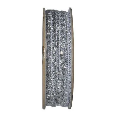 Ruban lurex Argent - bobinette 2m