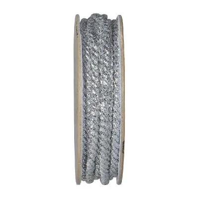 Cordon torsadé Argent - bobinette 2m