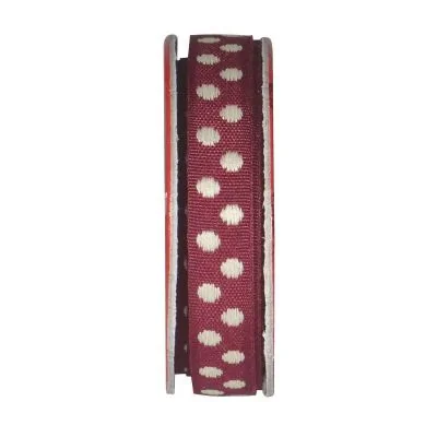 Ruban pois Violet - bobinette 2m