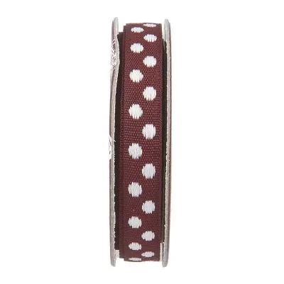 Ruban pois Prune - bobinette 2m
