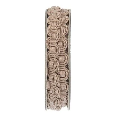 Galon brocart vague Beige - bobinette 2m