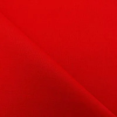 Tissu Coton uni Rouge cardinal - Par 10 cm