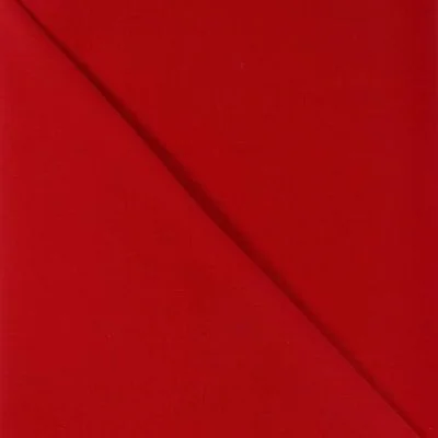 Tissu Voile de coton Rouge x10cm
