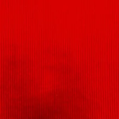 Tissu Velours Grosses côtes Rouge - Par 10 cm