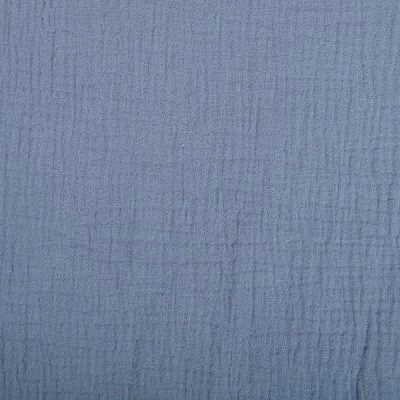 Tissu Double gaze de coton uni Gris - Par 10 cm