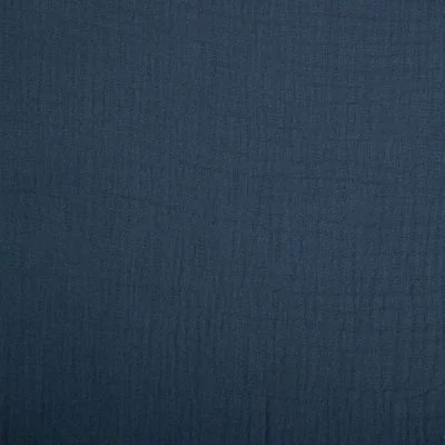 Tissu Double gaze de coton uni Gris ardoise - Par 10 cm