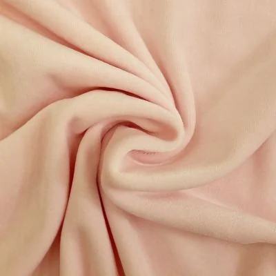 Tissu Jersey Velours tout doux Rose bébé x10cm