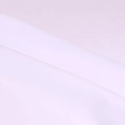 Tissu Mousseline uni Blanc - Par 10 cm