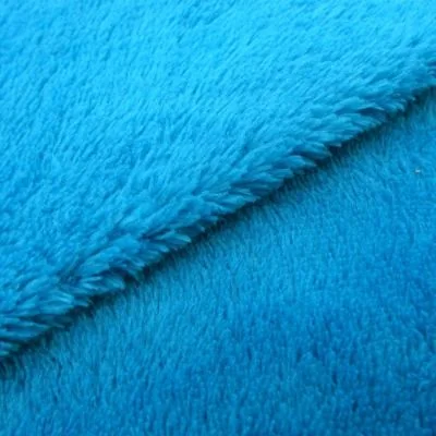 Tissu Doudou uni Bleu turquoise x10cm
