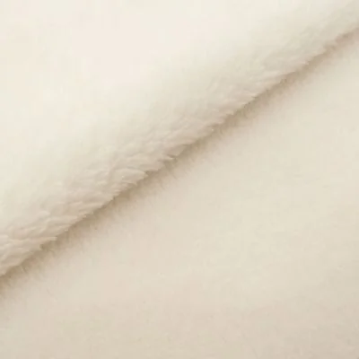 Tissu Doudou uni Ecru x10cm