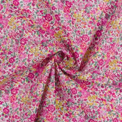 Tissu Liberty of London Tana Lawn Emma et Georgina Rose sur fond Blanc - Par 10 cm
