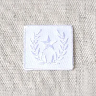Ecusson Thermocollant Badge Etoile - Blanc