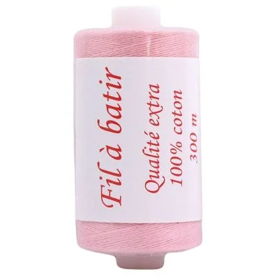 Fil à bâtir 300 m Rose