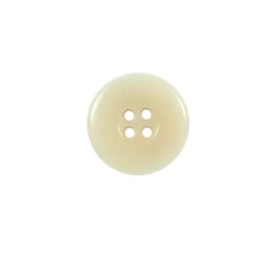 Bouton incurvé Carolina 15 mm - Blanc
