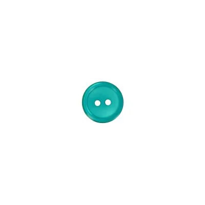 Bouton Donatella uni 12 mm - Bleu
