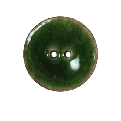 Bouton bois laqué Velentino 25 mm - Vert