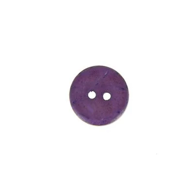 Bouton bois coco teint Hubert 10 mm - Violet