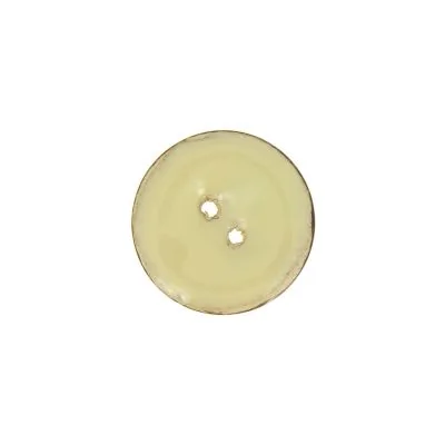 Bouton en bois brillant 20 mm - Blanc