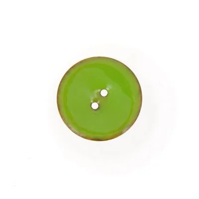 Bouton en bois brillant 20 mm - Vert