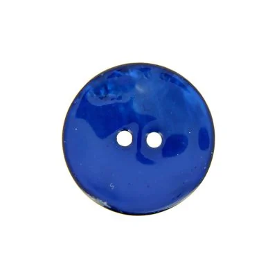 Boutons nacré 15 mm - Bleu électrique