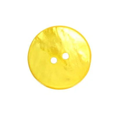 Boutons nacré 27 mm - Doré