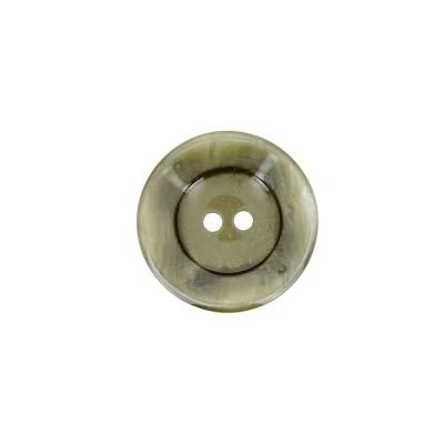 Bouton cuvette bord gondolé 18 mm - Vert