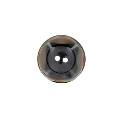 Bouton cuvette bord gondolé 18 mm - Marron