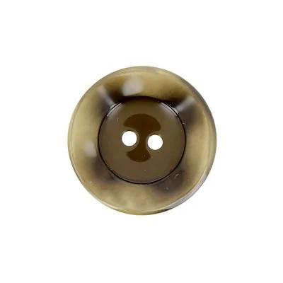 Bouton cuvette bord gondolé 22 mm - Mordoré