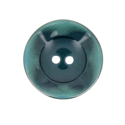 Bouton cuvette bord gondolé 27 mm - Bleu