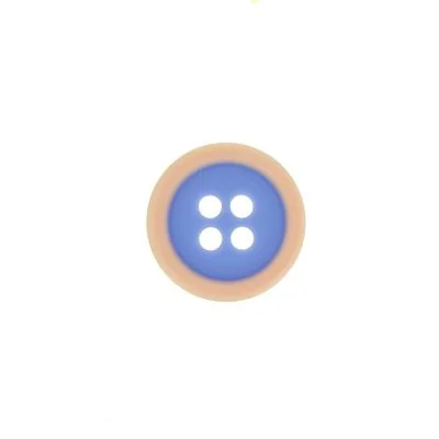 Bouton bicolore 15 mm - Violet/Rose