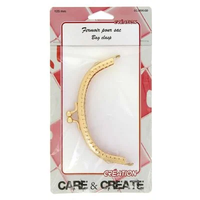 Fermoir pour sac 125 mm Or - Care &amp; Create