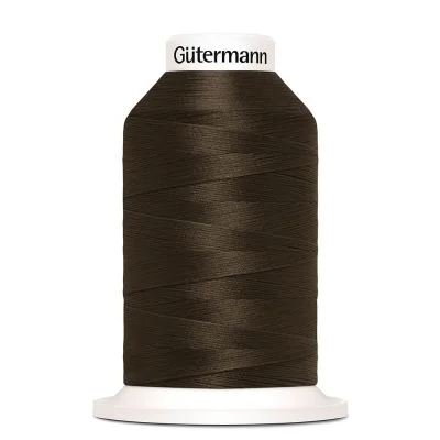 Cône de fil mousse Gütermann Bulky-Lock 1000m - Marron foncé