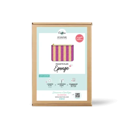 Kit Couture Craftine Pochette Micro éponge rayé