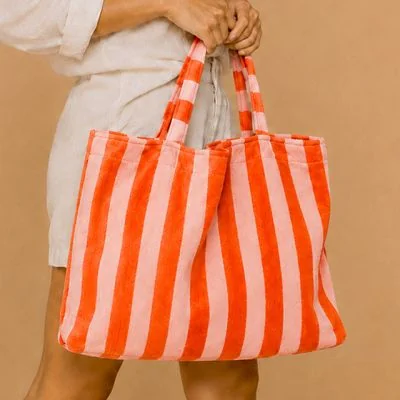 Kit Couture Craftine Sac éponge rayé Tangerine
